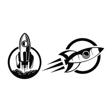 Rocket icon vector Stock Illustration
