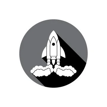 Rocket icon vector Stock Illustration