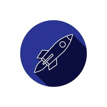 Rocket icon vector Stock Illustration