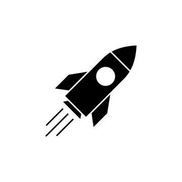 Rocket icon vector. Startup icon vector Stock Illustration