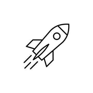 Rocket icon vector. Startup icon vector. Stock Illustration