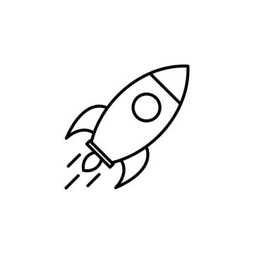 Rocket icon vector. Startup icon vector. Stock Illustration