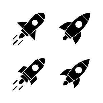 Rocket icon vector. Startup sign and symbol. rocket launcher icon Stock Illustration