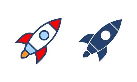 Rocket icon vector. Startup sign and symbol. rocket launcher icon Stock Illustration