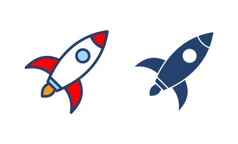 Rocket icon vector. Startup sign and symbol. rocket launcher icon Stock Illustration