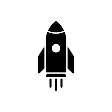 Rocket icon vector. Startup sign and symbol. rocket launcher icon Stock Illustration