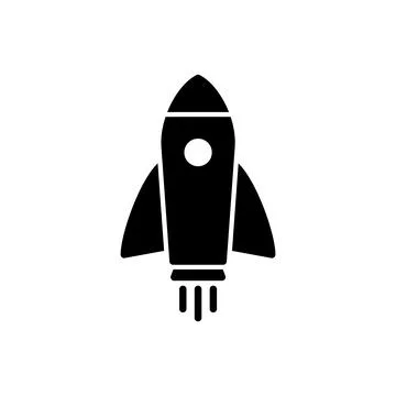 Rocket icon vector. Startup sign and symbol. rocket launcher icon Stock Illustration