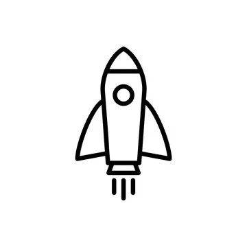 Rocket icon vector. Startup sign and symbol. rocket launcher icon Stock Illustration