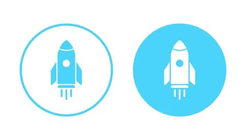 Rocket icon vector. Startup sign and symbol. rocket launcher icon Stock Illustration