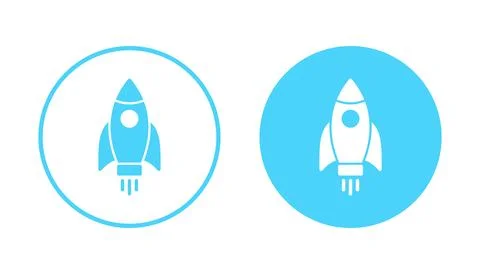 Rocket icon vector. Startup sign and symbol. rocket launcher icon Stock Illustration