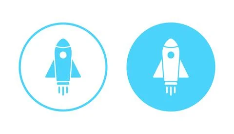 Rocket icon vector. Startup sign and symbol. rocket launcher icon Stock Illustration