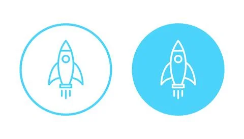 Rocket icon vector. Startup sign and symbol. rocket launcher icon Stock Illustration