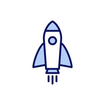 Rocket icon vector. Startup sign and symbol. rocket launcher icon Stock Illustration