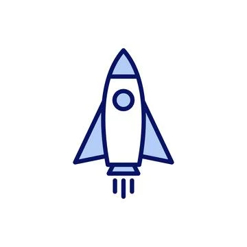 Rocket icon vector. Startup sign and symbol. rocket launcher icon Stockillustratie