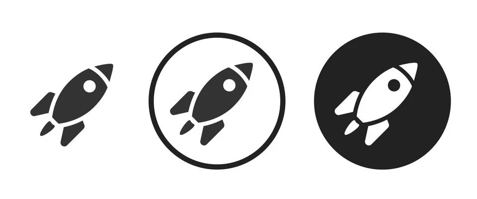 Rocket icon . web icon set .vector illustration Stock Illustration