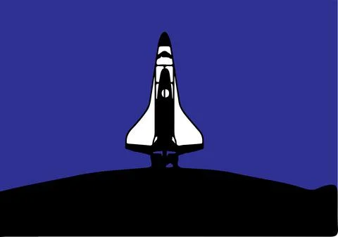 Rocket icon on white background Stock Illustration