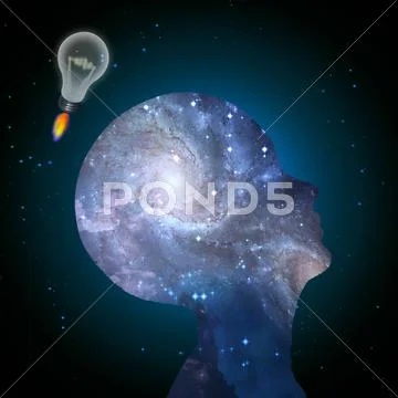Rocket idea Stock Illustration