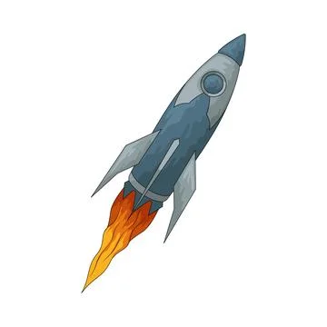 Rocket illustration 스톡 일러스트