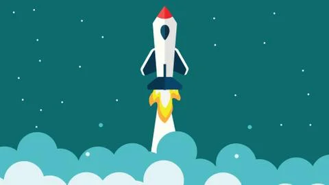 Rocket Illustration Vector Stock Illustration