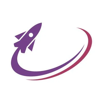 Rocket ilustration logo vector 스톡 일러스트