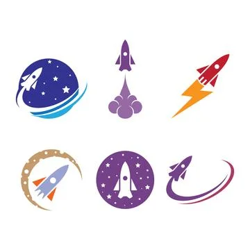 Rocket ilustration logo vector Illustration