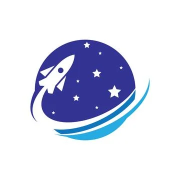Rocket ilustration logo vector Illustration