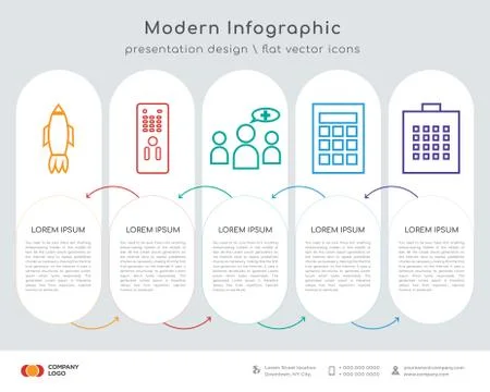 Rocket infographics design 스톡 일러스트
