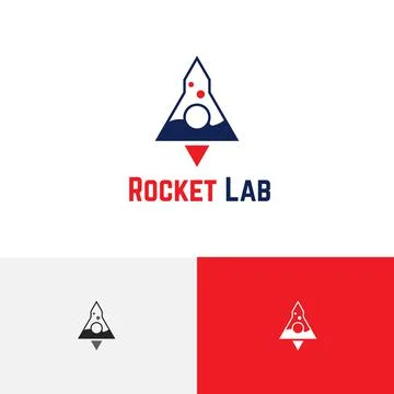 Rocket Laboratory Spacecraft Sky Space Science Technology Logo Stock Illustration