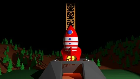 Rocket Lauch Stock Footage 88480405