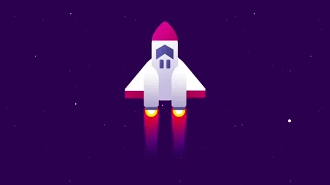 Rocket Launch into the Dark Sky Stock Footage 335667737