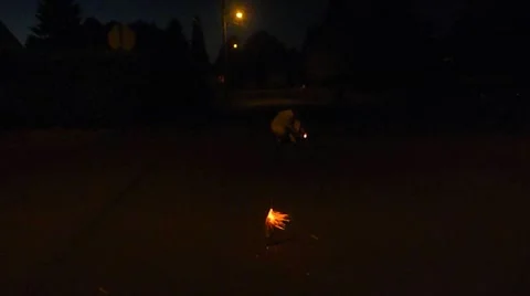 Rocket Launch Firework Stock Footage 10888486