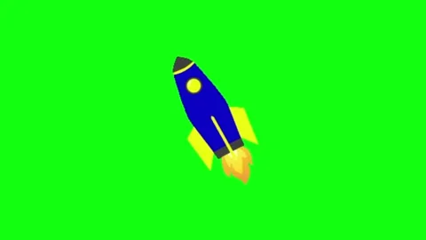 Rocket Launch Green Screen Animation Vídeos de archivo 336260594