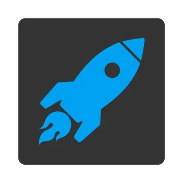Rocket Launch Icon from Commerce Buttons OverColor Set Stockillustratie