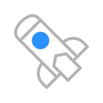 Rocket Launch Icon. Concept of innovation, technology, and space exploration. Stock Illustration