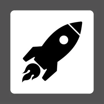 Rocket Launch Icon Stock Illustration