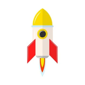 Rocket Launch Icon Stock Vector Symbol Illustration Stock Illustration