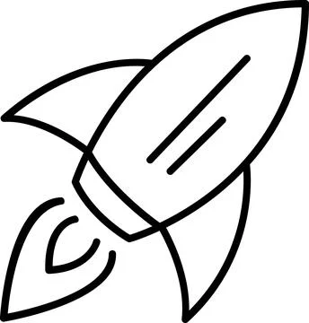 Rocket launch icon symbolizing quick success Ilustración de archivo