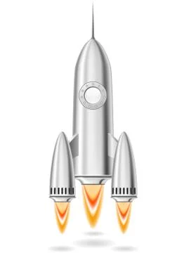 Rocket launch Stock Illustration
