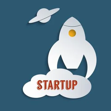 Rocket launch Stock Illustration