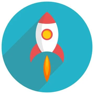Rocket launch Stock Illustration
