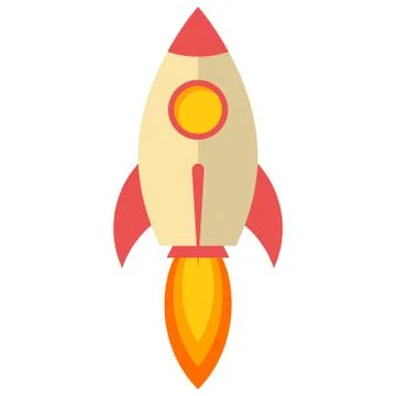 Rocket launch Stock Illustration