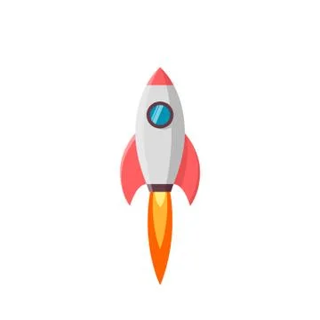 Rocket launch. Stock Illustration