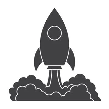 Rocket Launch Illustration Stock Illustration