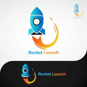 ROCKET LAUNCH LOGO Stock Illustration