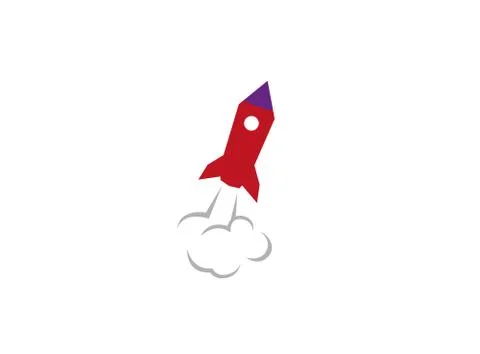 Rocket Launch Logo Stock Illustration