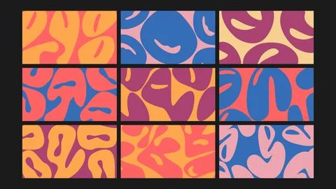 Rocket launch science background Set Stock Illustration