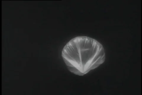 Rocket is launched and speed is recorded by technician - 1958 Stock Footage 99586922