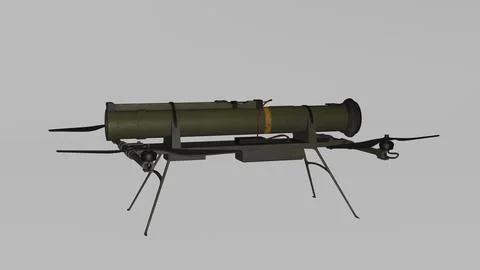 Rocket launcher drone 4 Illustrazione stock