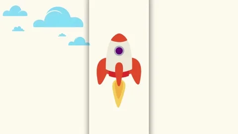 Rocket launcher start up animation Stock Footage 279208684