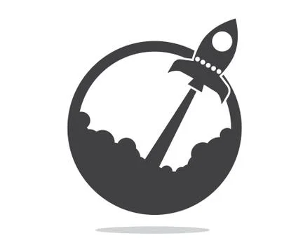 Rocket launcher start up concept vector illustration Stock Illustration